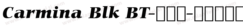 Carmina Blk BT-普通西字体转换